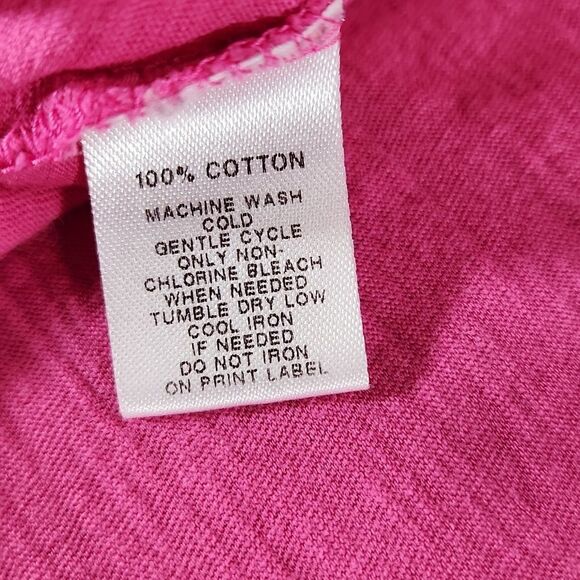 🐞Loft Pink Scoop Neck Short Sleeve Top Medium - Picture 11 of 13